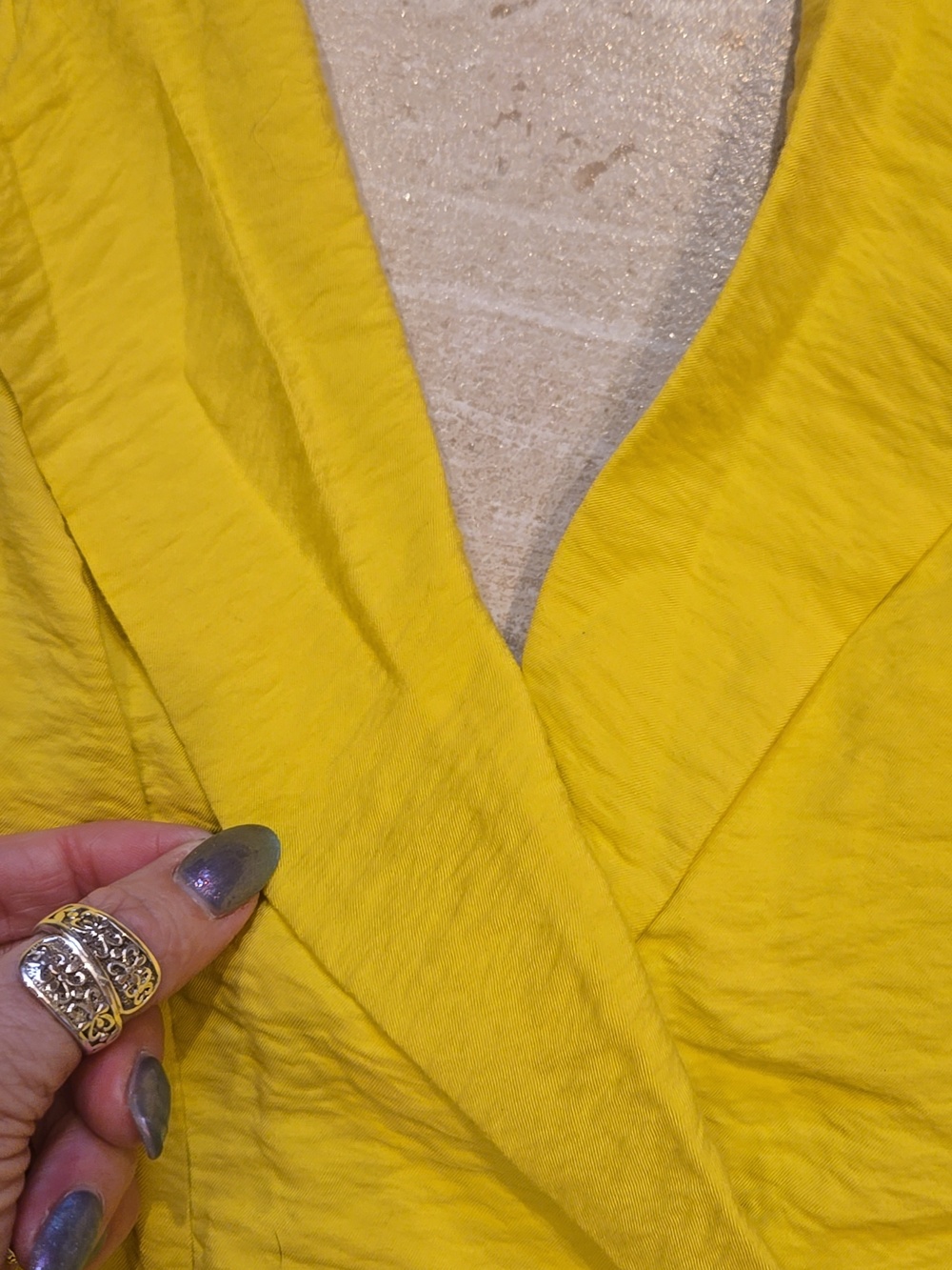 Anthropologie Yellow "The Dylan" Collared Halter Open Back Sleeveless Top - Picture 6 of 15